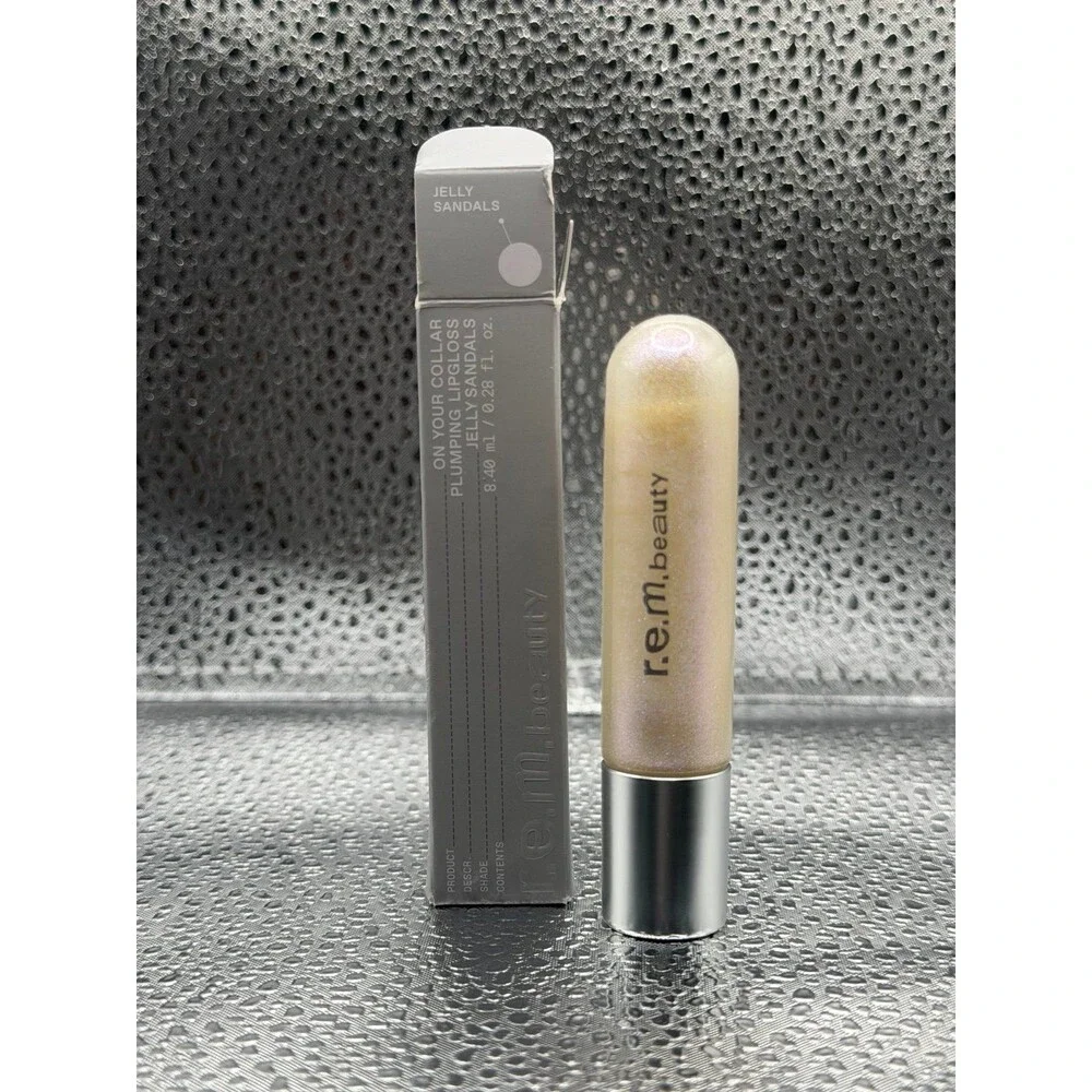 r.e.m. beauty On Your Collar Plumping Lip Gloss Jelly Sandals 0.28oz NIB NEW!!!